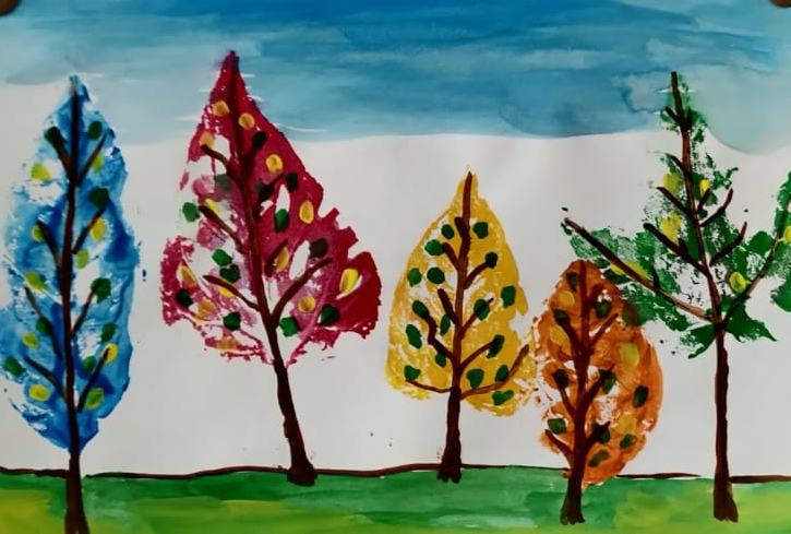 Drawring with leaves